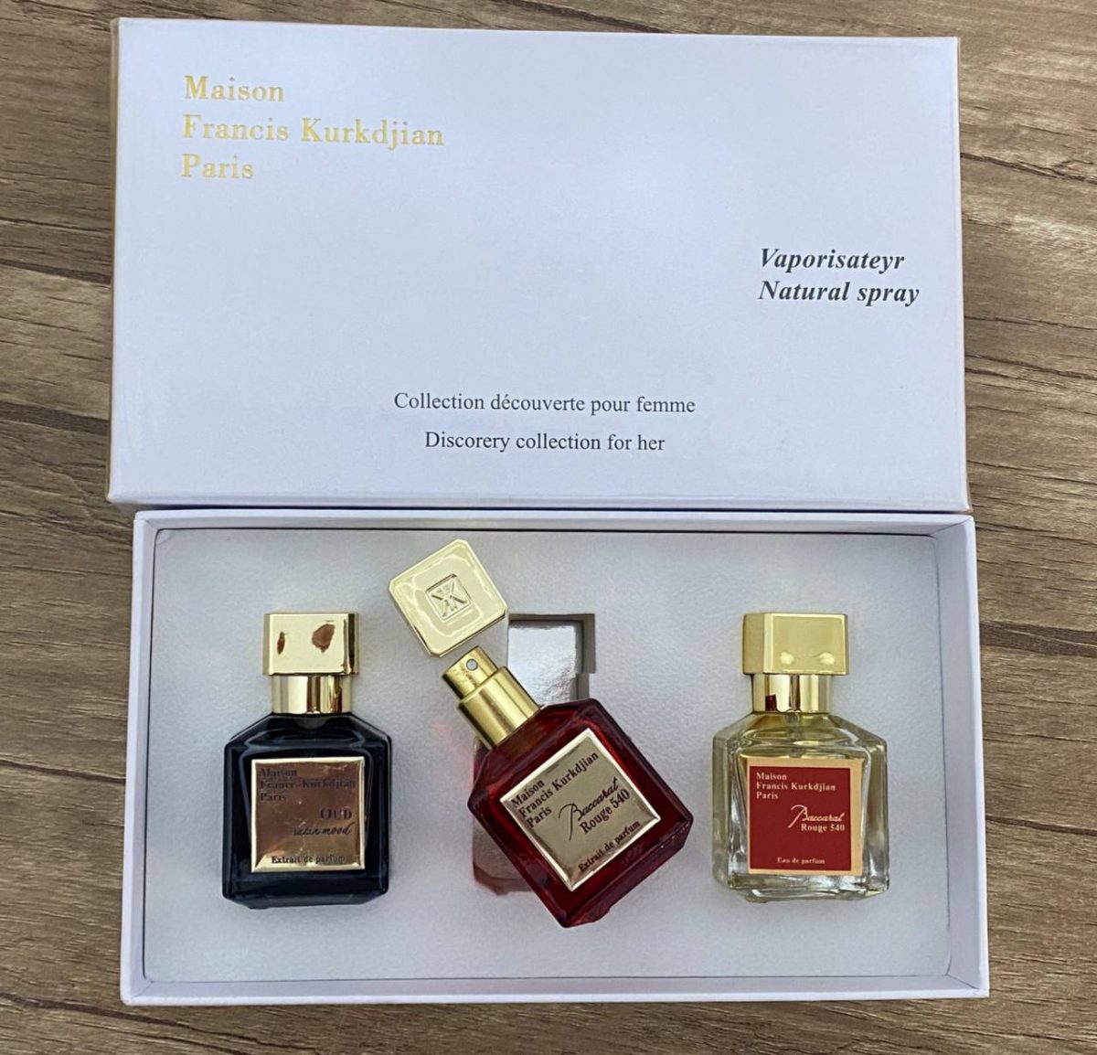 گیفت ست عطر ادکلن باکارات رژ francis kurkdjian baccarat rouge gift set
