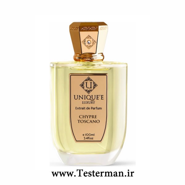 عکس پشت سفید ادکلن یونیک لاکچری چایپر توسکانو اورجینال Unique'e Luxury Chypre Toscano