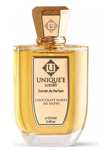 عکس پشت سفید Unique’e Luxury Chocolate Makes Me Happy ادکلن اورجینال چاکلت میکز می هپی یونیک لاکچری